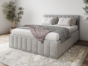 Кровать 1400 Лана серый велюр в Миньяре - minyar.mebel74.com | фото