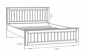 Кровать 1400 Оливия НМ 040.34-01 О в Миньяре - minyar.mebel74.com | фото 2