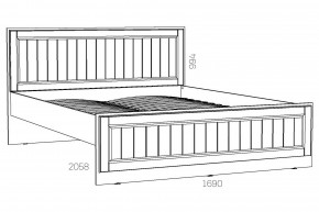 Кровать 1600 Оливия НМ 040.34 Х в Миньяре - minyar.mebel74.com | фото 2