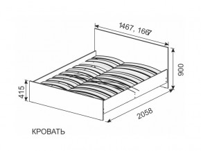 Кровать 1600х2000 ортопедическое основание в Миньяре - minyar.mebel74.com | фото