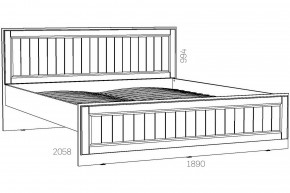 Кровать 1800 Оливия НМ 040.34-03 Х в Миньяре - minyar.mebel74.com | фото 2