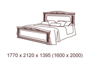 Кровать 2-х спальная  1600*2000 с ортопедом в Миньяре - minyar.mebel74.com | фото