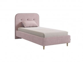 Кровать 900 Лео велюр нежно-розовый в Миньяре - minyar.mebel74.com | фото