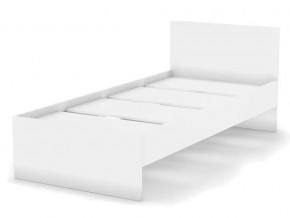 Кровать 900 Лофт белая в Миньяре - minyar.mebel74.com | фото 1