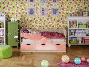 Кровать Бабочки 1600 Розовый металлик в Миньяре - minyar.mebel74.com | фото