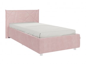 Кровать Бест 900 велюр нежно-розовый в Миньяре - minyar.mebel74.com | фото