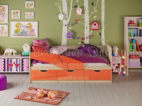Кровать Дельфин 1600 Оранжевый металлик в Миньяре - minyar.mebel74.com | фото 1