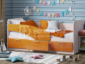 Кровать Дельфин МДФ 1800 Оранжевый металлик в Миньяре - minyar.mebel74.com | фото
