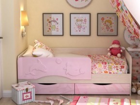 Кровать детская Алиса КР 812 розовая 1600 в Миньяре - minyar.mebel74.com | фото