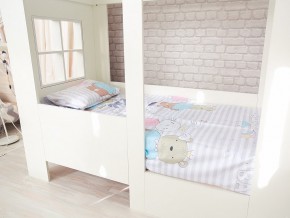 Кровать детская Теремок без ящика белая в Миньяре - minyar.mebel74.com | фото 2
