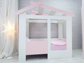 Кровать детская Теремок без ящика розовая в Миньяре - minyar.mebel74.com | фото 1