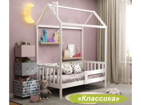 Кровать Домик Аист-1 Классика белый 1600х800 в Миньяре - minyar.mebel74.com | фото