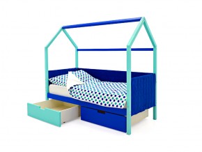 Кровать-домик мягкий Svogen с ящиками мятно-синий в Миньяре - minyar.mebel74.com | фото 3