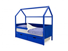 Кровать-домик мягкий Svogen с ящиками и бортиком синий в Миньяре - minyar.mebel74.com | фото