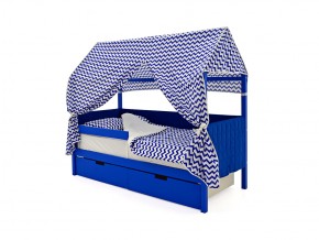 Кровать-домик мягкий Svogen с ящиками и бортиком синий в Миньяре - minyar.mebel74.com | фото 3