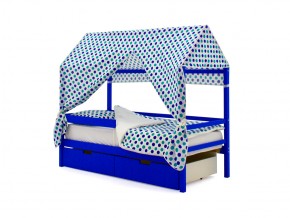 Кровать-домик Svogen с ящиками и бортиком синий в Миньяре - minyar.mebel74.com | фото 5