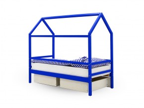 Кровать-домик Svogen с ящиками и бортиком синий в Миньяре - minyar.mebel74.com | фото 6