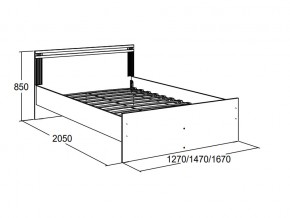 Кровать двойная Ольга 18 1400 в Миньяре - minyar.mebel74.com | фото 2