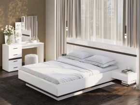 Кровать двойная Соло 1600 Белый в Миньяре - minyar.mebel74.com | фото 2
