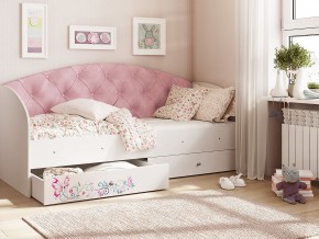 Кровать Эльза Белый-розовый в Миньяре - minyar.mebel74.com | фото