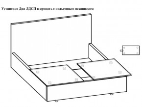 Кровать Феодосия норма 160 с механизмом подъема и дном ЛДСП в Миньяре - minyar.mebel74.com | фото 5