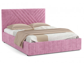 Кровать Гамма 1400 с основанием велюр тенерифе розовый в Миньяре - minyar.mebel74.com | фото