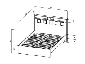 Кровать Коста-Рика 1400 в Миньяре - minyar.mebel74.com | фото 2