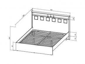 Кровать Коста-Рика 1600 в Миньяре - minyar.mebel74.com | фото 2