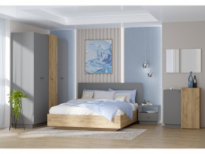 Кровать Квадро арт.031-М1 1400 Графит в Миньяре - minyar.mebel74.com | фото 2