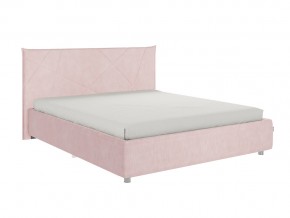 Кровать Квест 1600 велюр нежно-розовый в Миньяре - minyar.mebel74.com | фото
