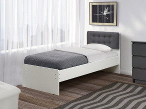 Кровать одинарная №6 800х1600 с мягкой спинкой в Миньяре - minyar.mebel74.com | фото 1