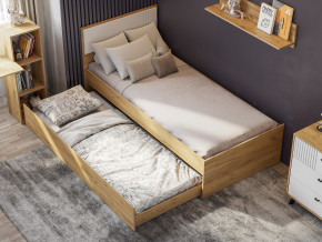 Кровать одинарная Милан выкатная с настилом в Миньяре - minyar.mebel74.com | фото