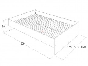 Кровать Ольга 14 1400 в Миньяре - minyar.mebel74.com | фото 2