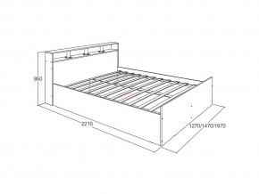 Кровать Ольга 17 1400 в Миньяре - minyar.mebel74.com | фото 2