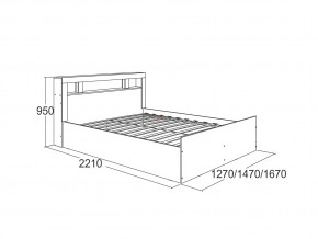 Кровать Ольга 19 1200 в Миньяре - minyar.mebel74.com | фото 2