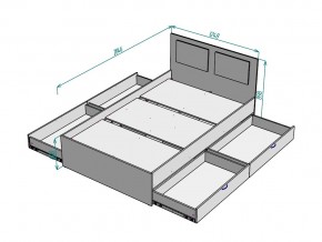 Кровать Ольга L37 ширина 1200 в Миньяре - minyar.mebel74.com | фото 3