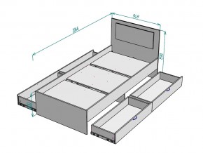 Кровать Ольга L38 ширина 900 в Миньяре - minyar.mebel74.com | фото 3