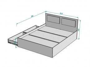 Кровать Ольга L40 ширина 1600 в Миньяре - minyar.mebel74.com | фото 3