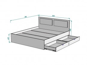 Кровать Ольга L43 ширина 1800 в Миньяре - minyar.mebel74.com | фото 3