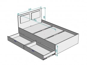 Кровать Ольга L46 ширина 1200 в Миньяре - minyar.mebel74.com | фото 3