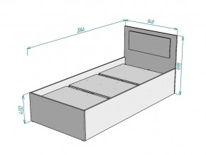 Кровать Ольга L53 ширина 900 в Миньяре - minyar.mebel74.com | фото 3