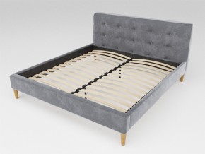 Кровать Пайли 1400 серый в Миньяре - minyar.mebel74.com | фото 1