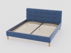 Кровать Пайли 1600 синий в Миньяре - minyar.mebel74.com | фото 1