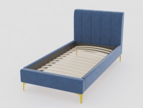 Кровать Рошаль 900 синий в Миньяре - minyar.mebel74.com | фото 1