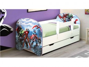 Кровать с фотопечатью с 1 ящиком Супергерои 800*1600 в Миньяре - minyar.mebel74.com | фото 1