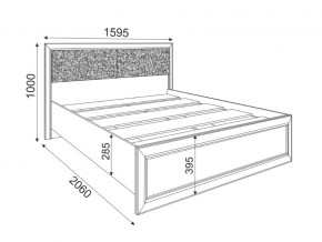 Кровать с настилом 1400 Саванна М04 в Миньяре - minyar.mebel74.com | фото 2