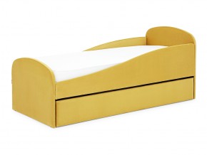 Кровать с ящиком Letmo горчичный (велюр) в Миньяре - minyar.mebel74.com | фото 9