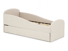 Кровать с ящиком Letmo карамель (рогожка) в Миньяре - minyar.mebel74.com | фото 1