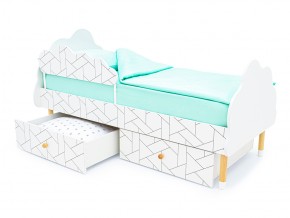 Кровать Stumpa Облако бортик и ящики рисунок Мозаика в Миньяре - minyar.mebel74.com | фото 5