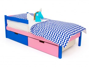 Кровать Svogen classic с ящиками и бортиком синий-лаванда в Миньяре - minyar.mebel74.com | фото